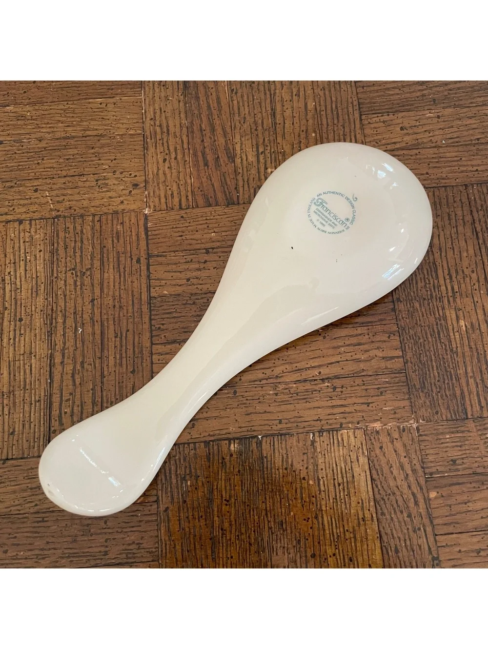 Franciscan Desert Rose hand-painted earthenware spoon rest